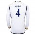 Real Madrid David Alaba #4 Hjemmedrakt 2023-24 Lange ermer